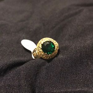 Faux Emerald Ring